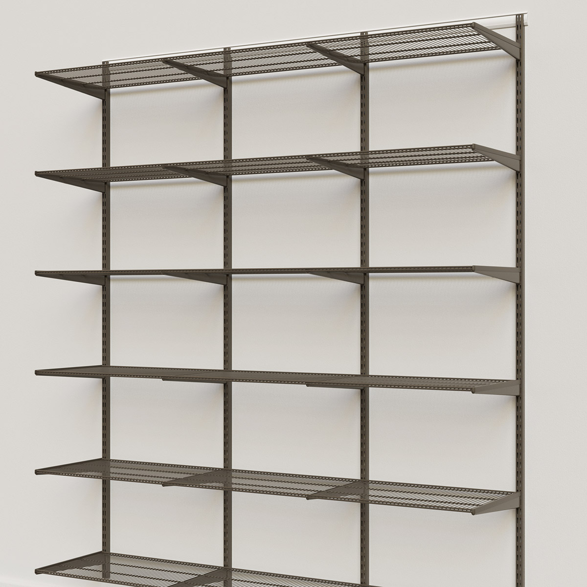 Elfa Classic Graphite 6' Basic Shelving Units for Anywhere | The Container  Store