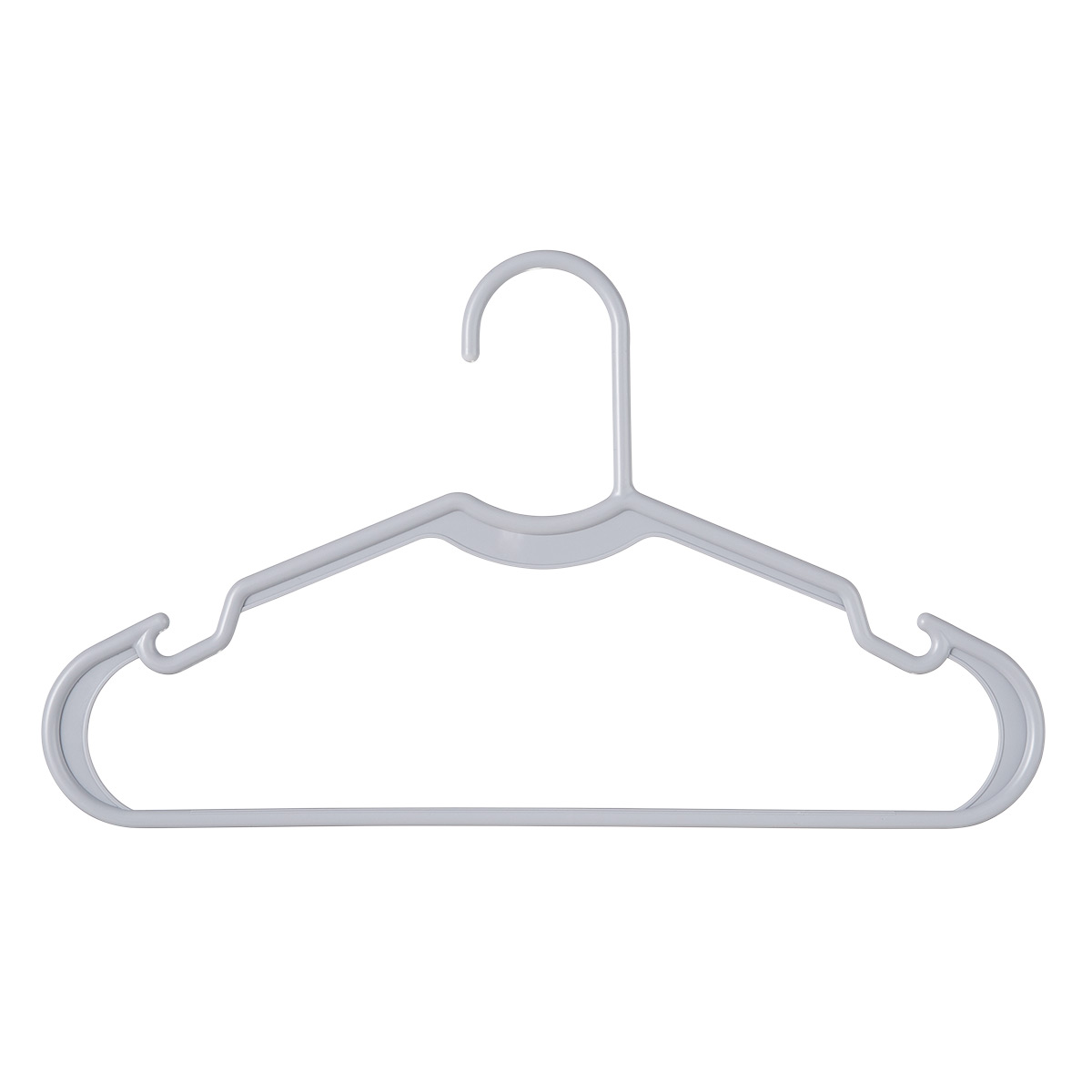 Plastic Tubular Clothes Hangers, 16 3/8” – White