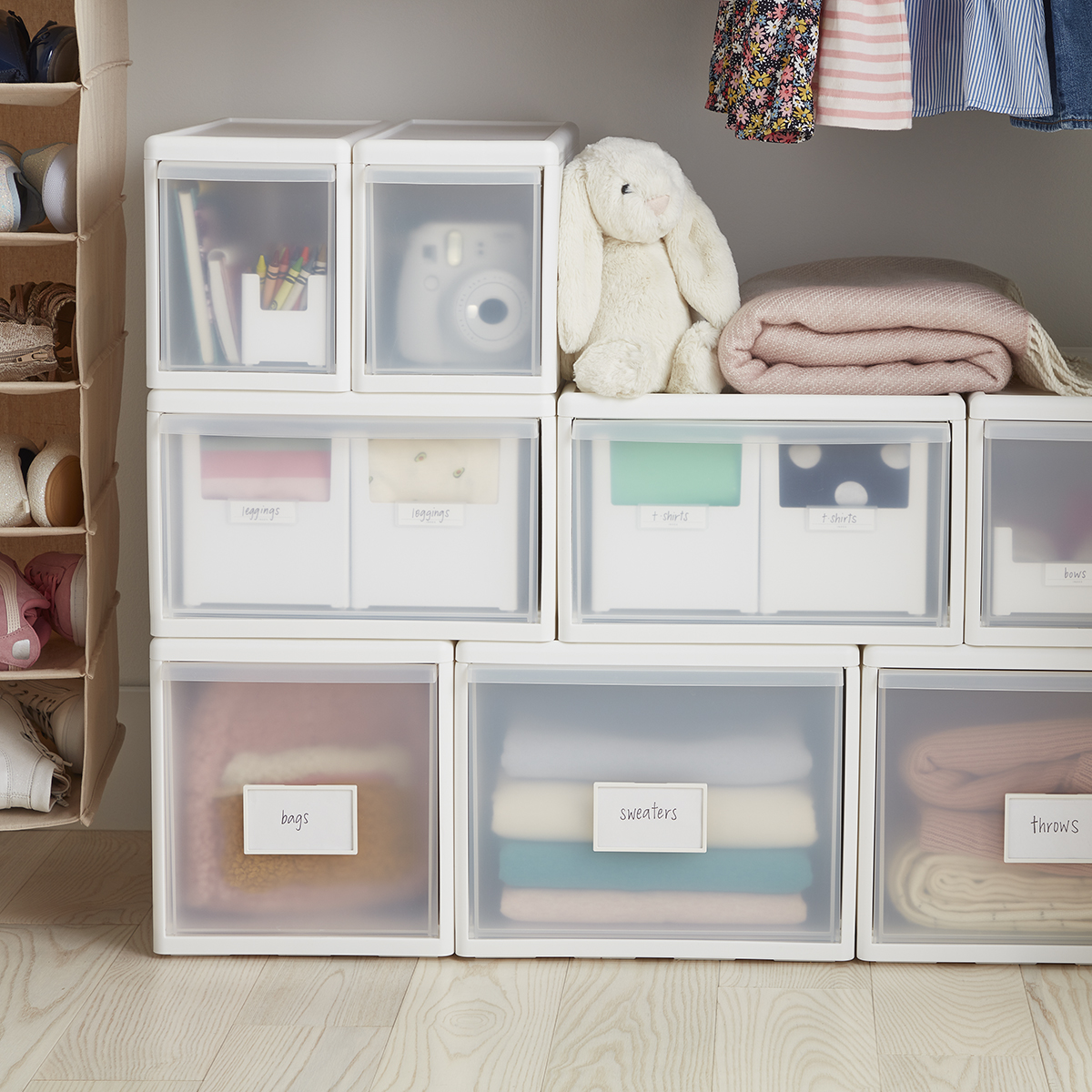 Like-it White Modular Drawers | The Container Store
