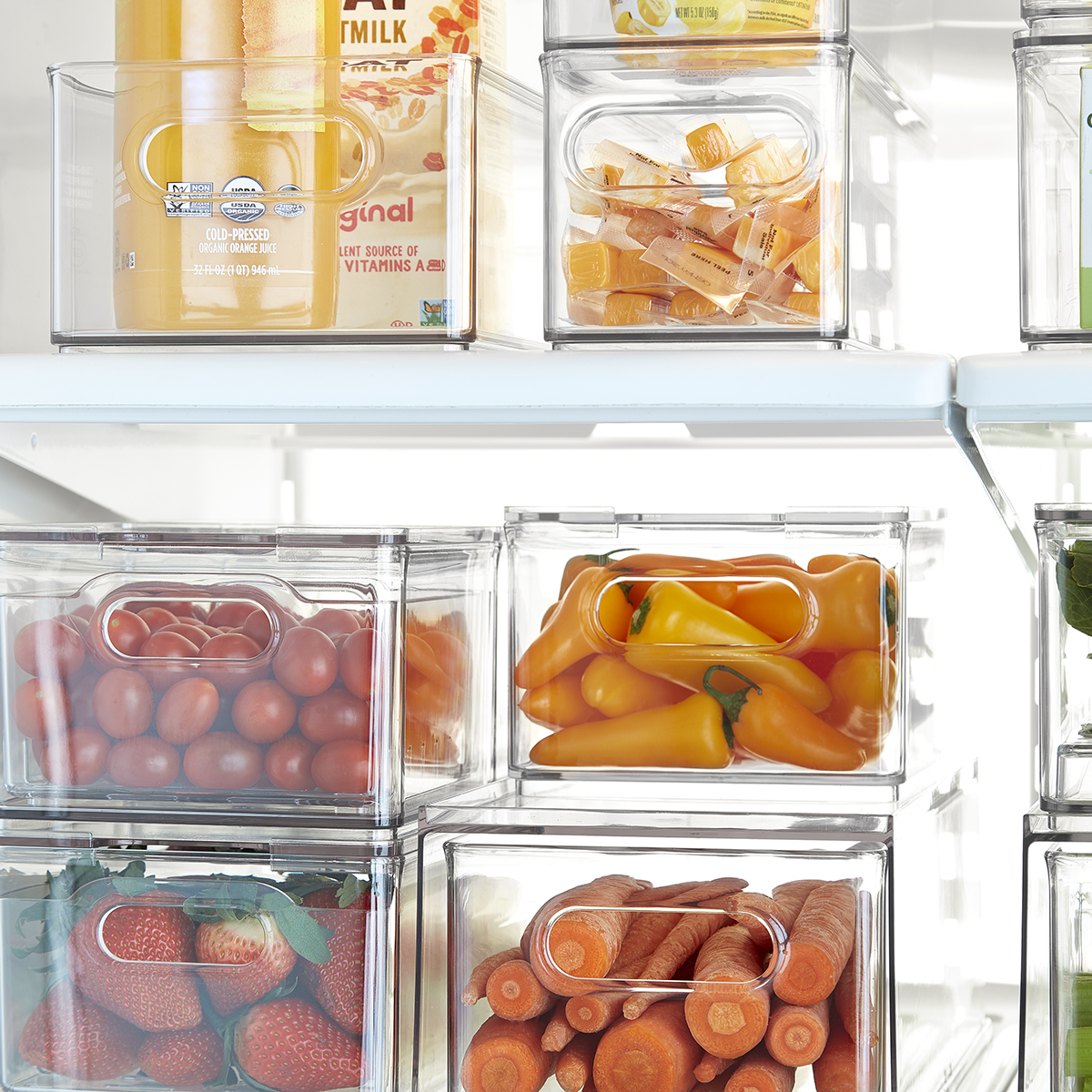 The Home Edit Narrow Fridge Bin | The Container Store