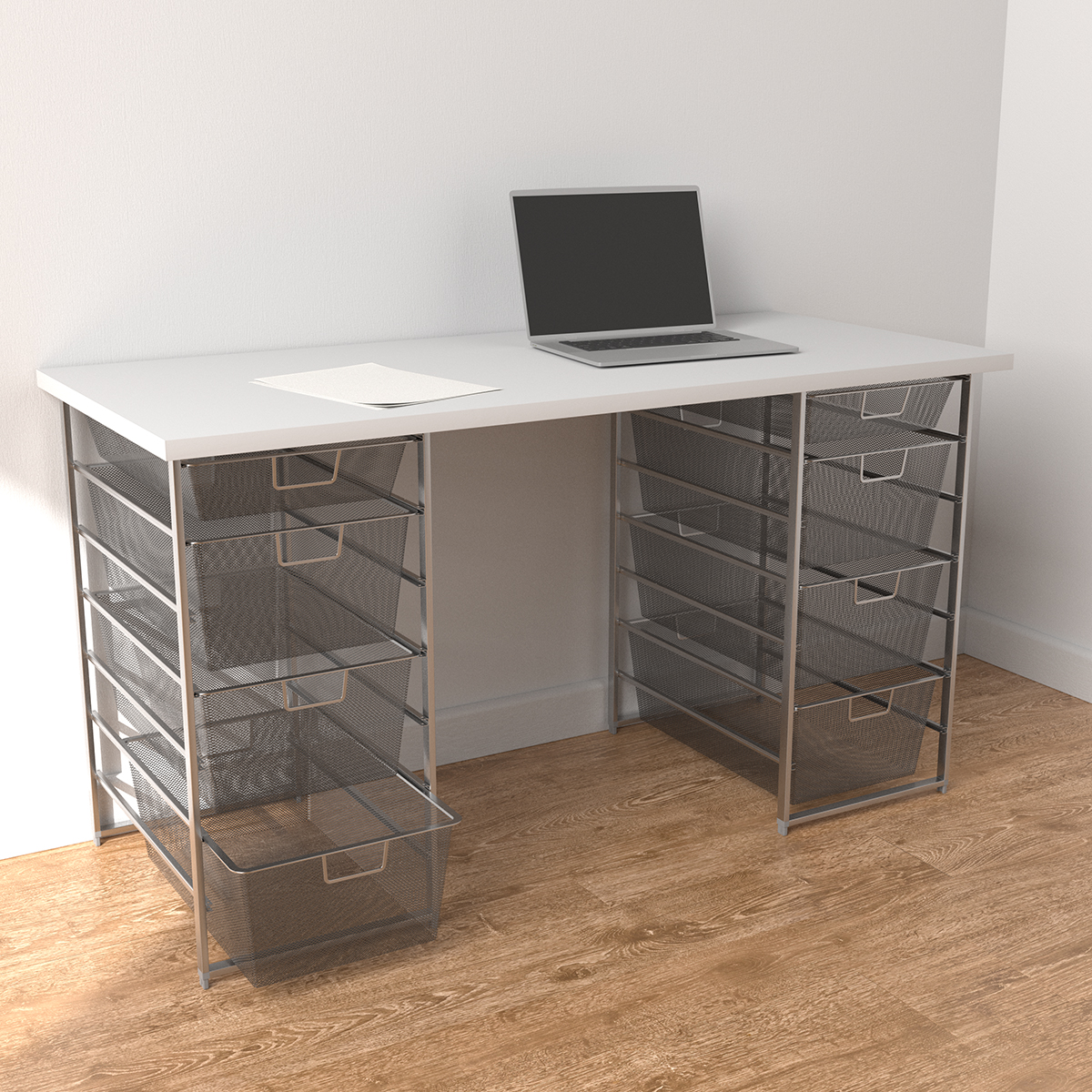 container store high gloss desk