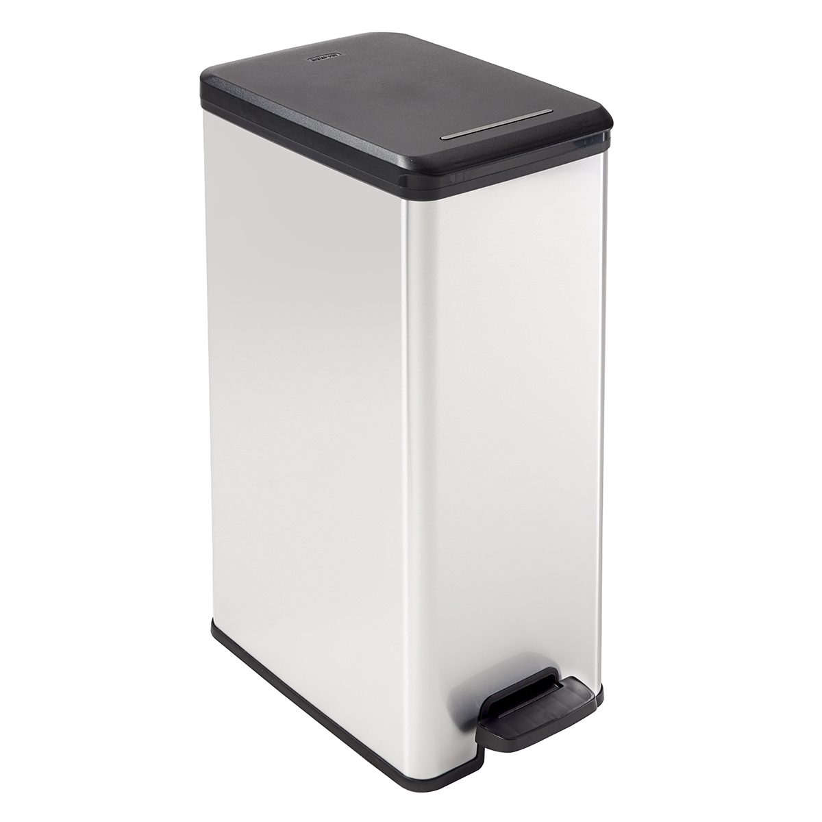 10.5 gal. Deco Slim Step-Open Trash Can | The Container Store