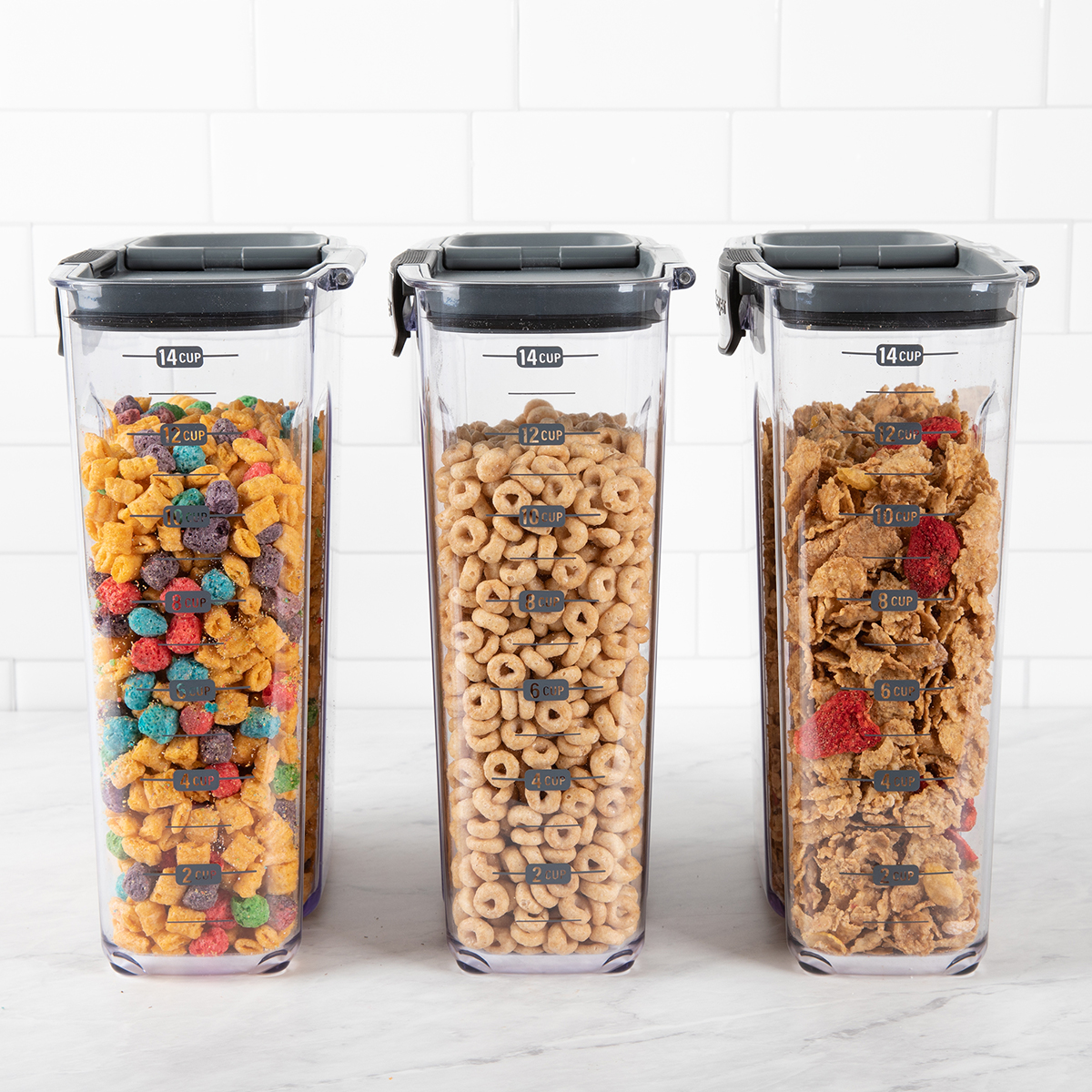 Progressive ProKeeper 3.5 qt. Cereal Dispenser Set of 3 | The Container  Store