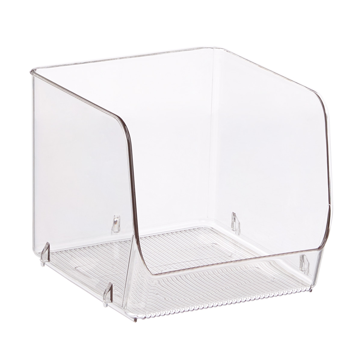 iDesign Linus Open Stackable Bins | The Container Store