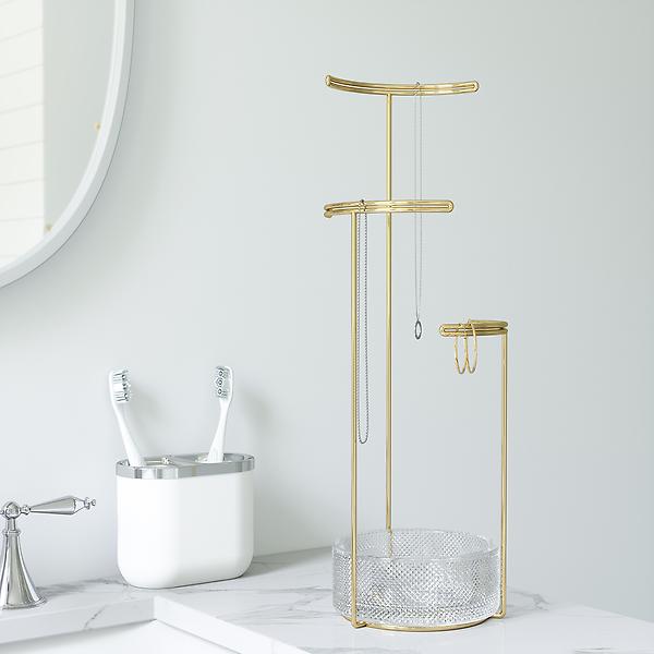 Umbra Tesora Glass Jewelry Stand | The Container Store