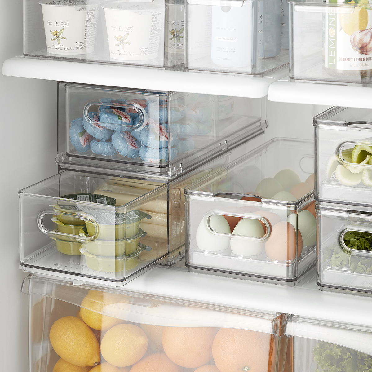 The Home Edit Divided Fridge Drawer | The Container Store