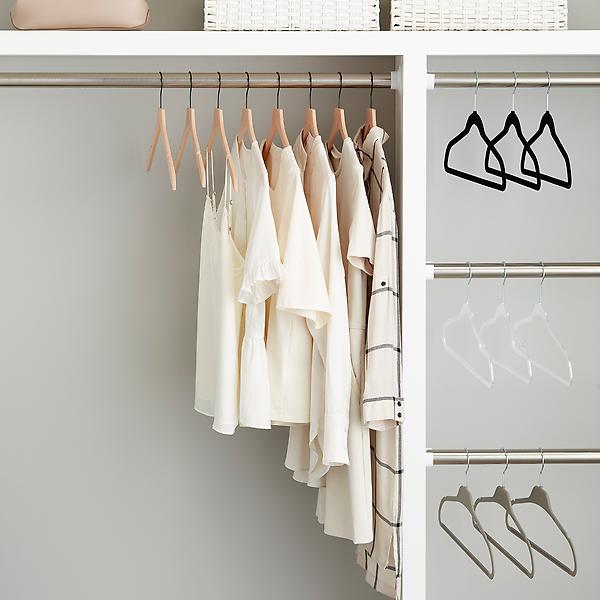 Clear Slim Hangers | The Container Store
