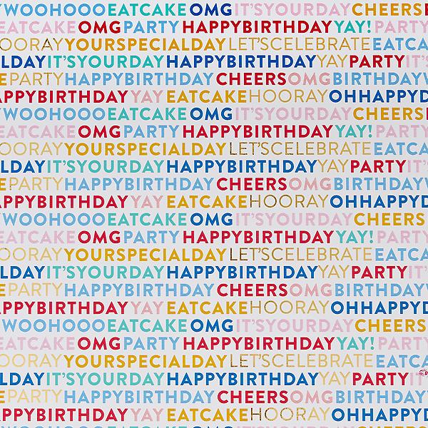 Birthday Wishes Wrapping Paper | The Container Store