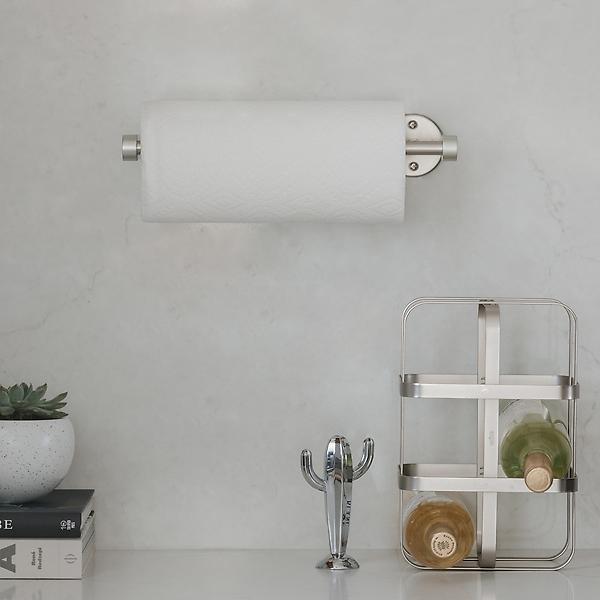 Toorise Paper Towel Holder Wall Mount Paper Towel Rack Self Adhesive Under  Cabinet Paper Towel Holder 11.2 inch Toilet Paper Holder for Kitchen  Bathroom Cabinets 