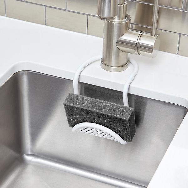 Umbra White Sling Flexible Sink Caddy | The Container Store