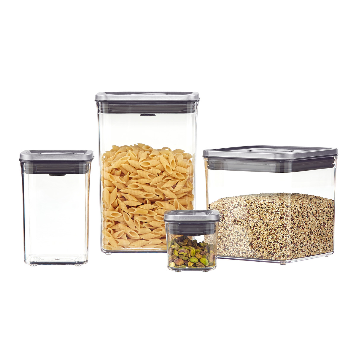 OXO Steel POP Square Canisters | The Container Store