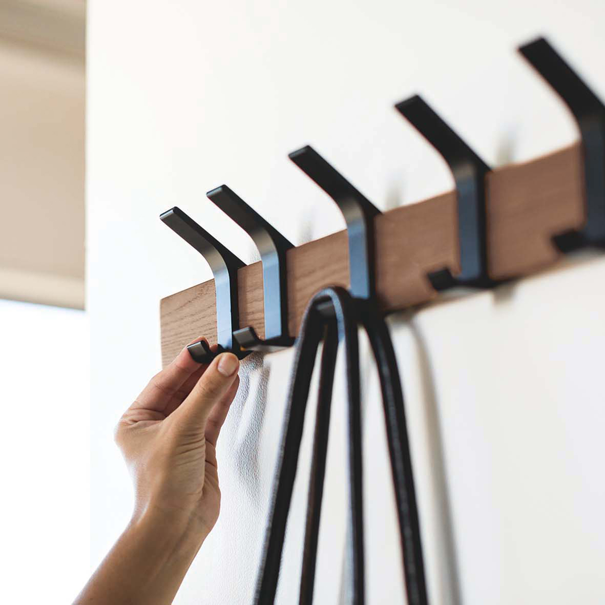 Yamazaki Rin Wall-Mounted Coat Hook | The Container Store