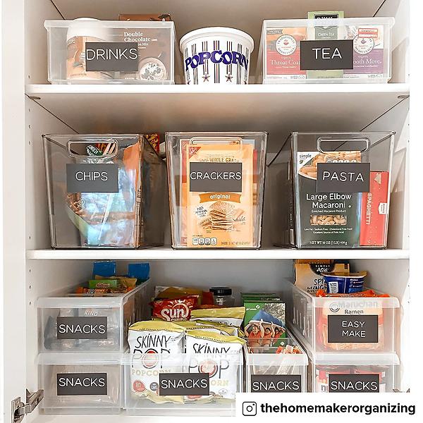 Clear Stackable Plastic Storage Bins | The Container Store