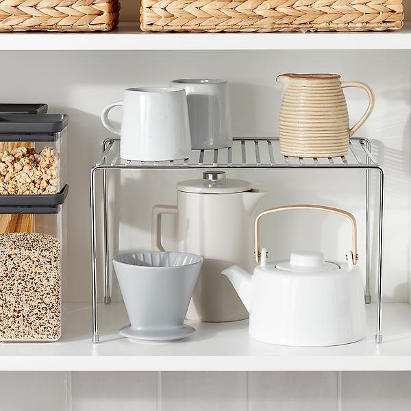 Tall Chrome Cupboard Shelf | The Container Store