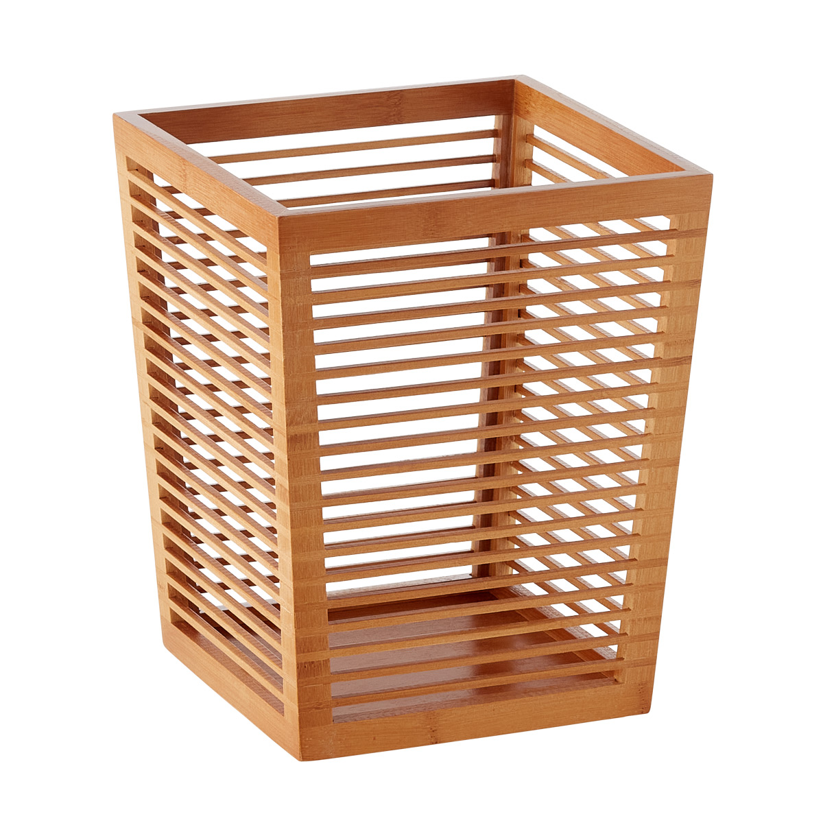 Bamboo Trash Can | The Container Store