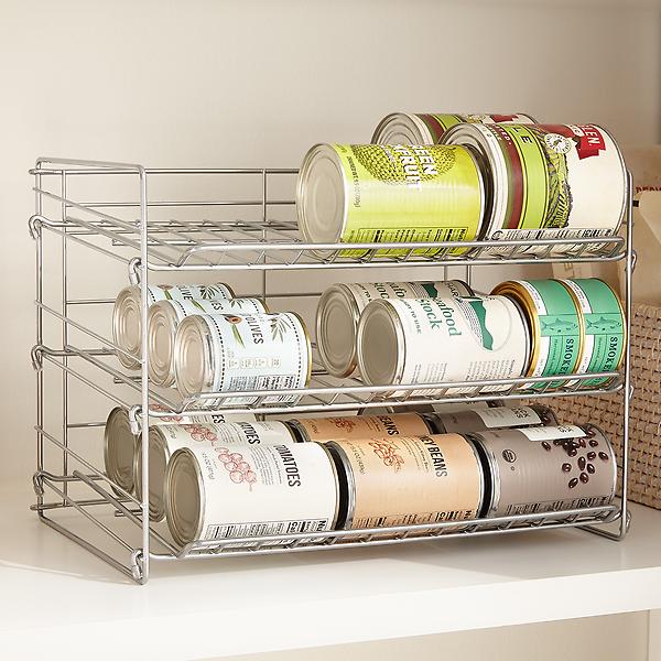 Wall Mounted Canned Food Dispenser 28 Can Clear Acrylic Cover 