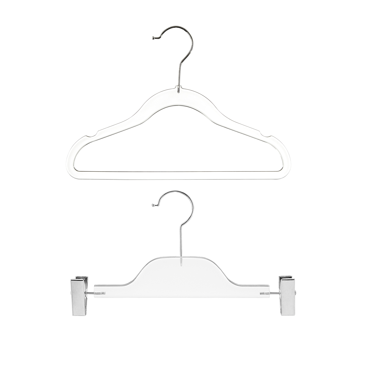 Kid's Clear Slim Hangers | The Container Store