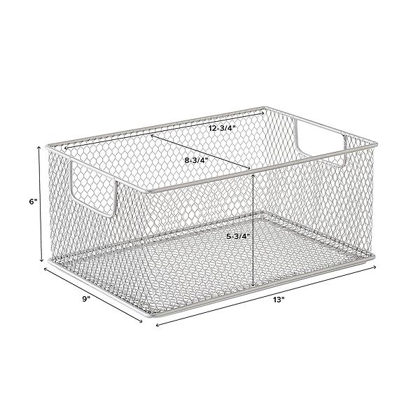 Omaha Steel Mesh Stackable Bins | The Container Store