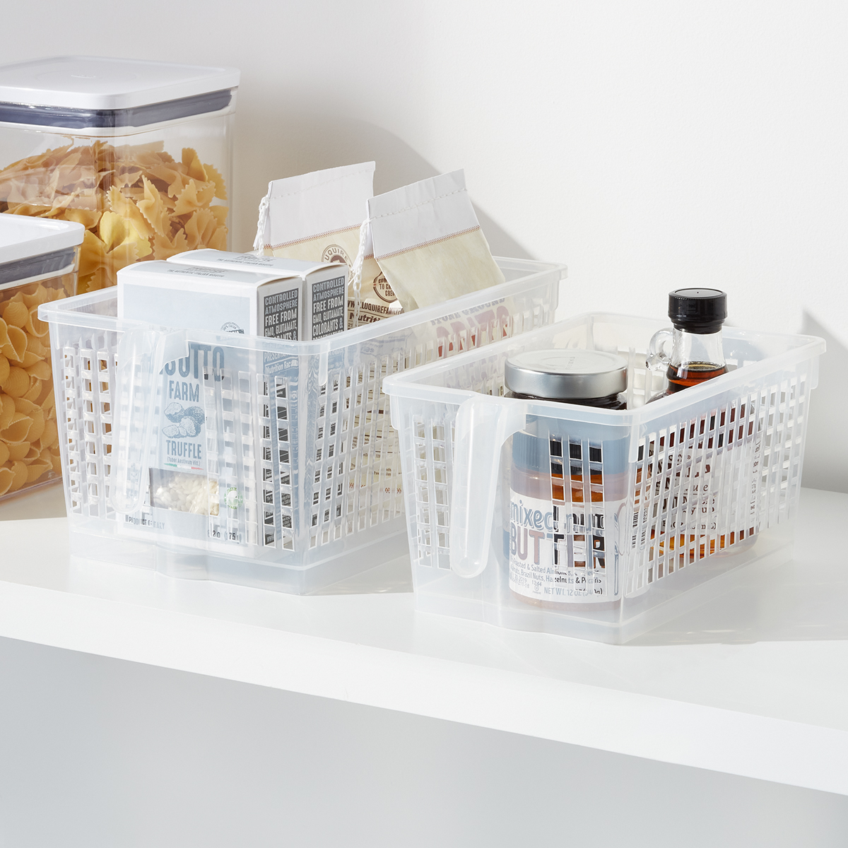 Handled Pantry Organizer Storage Baskets | The Container Store