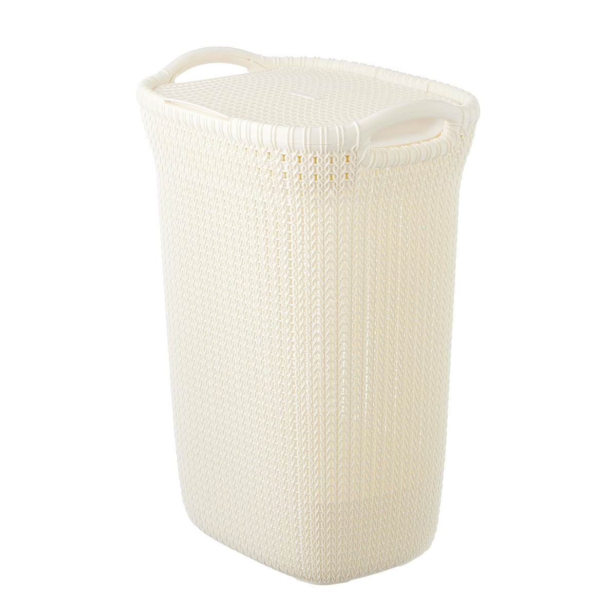 Curver Cream Knit Laundry Hamper | The Container Store