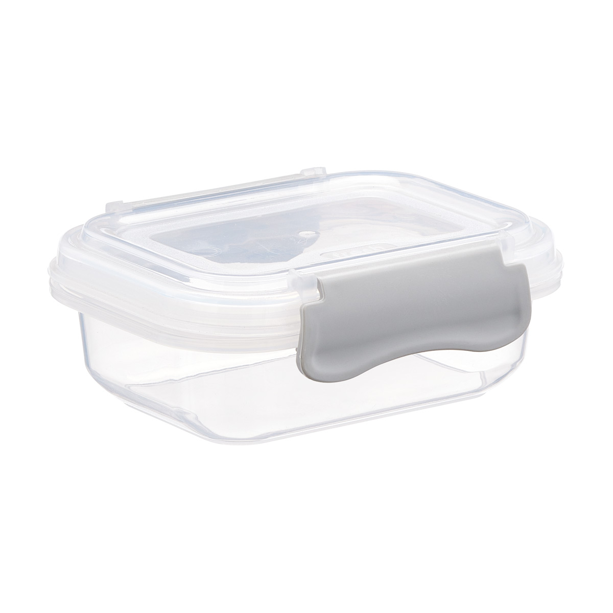 Plastic Food Containers with Grey Clips | The Container Store