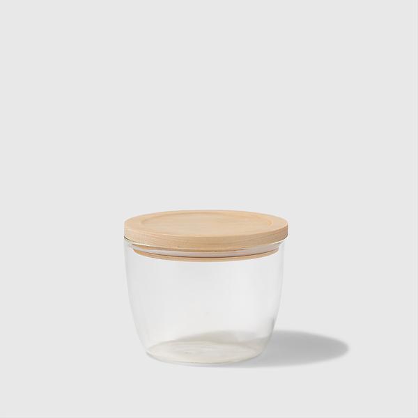 Glass Spice Jar with Bamboo/Birch Lid