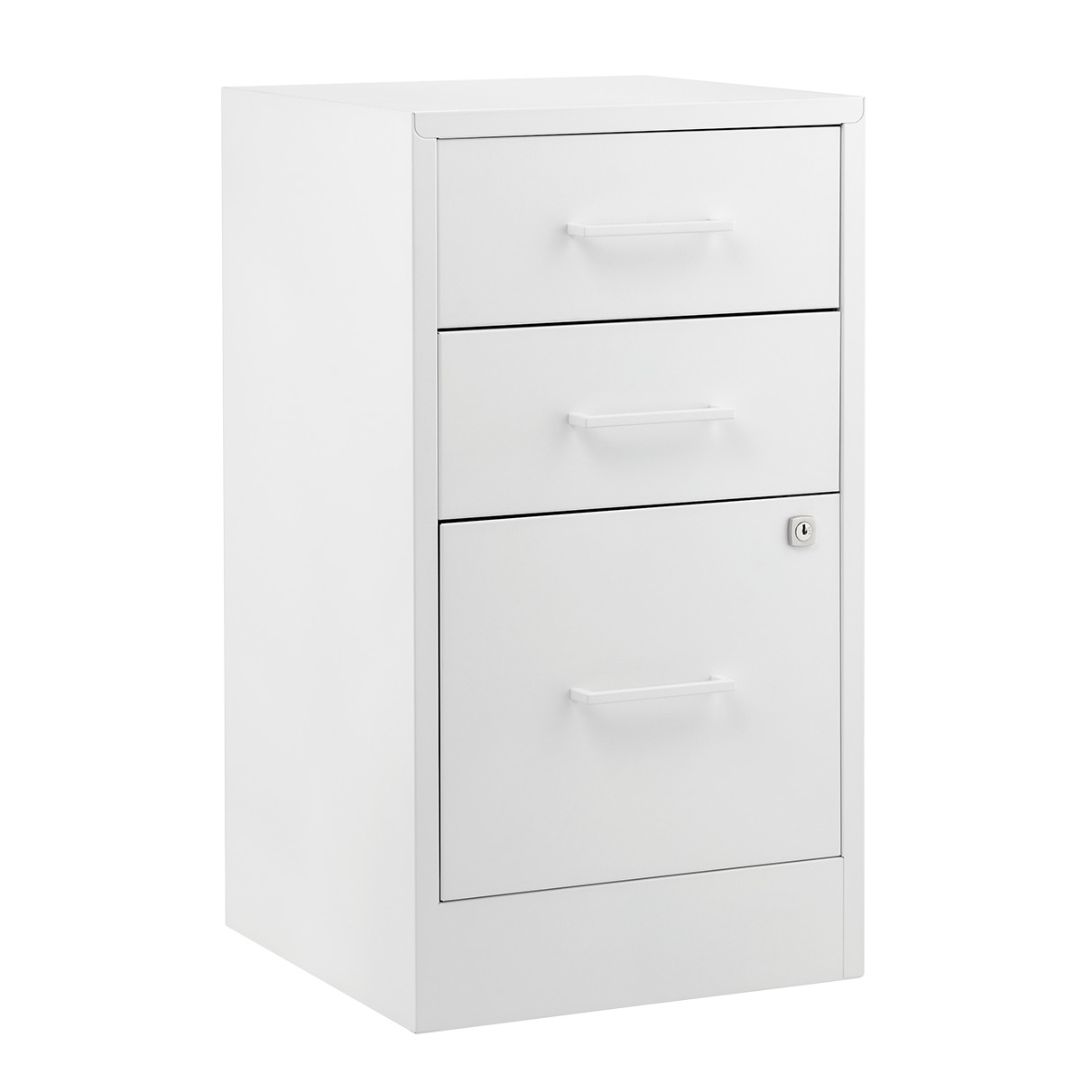 2-Drawer White Locking Filing Cabinet | The Container Store