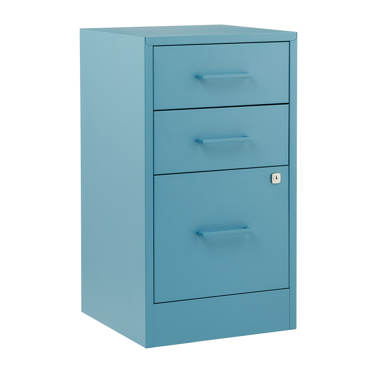 2-Drawer Slate Blue Locking Filing Cabinet | The Container Store