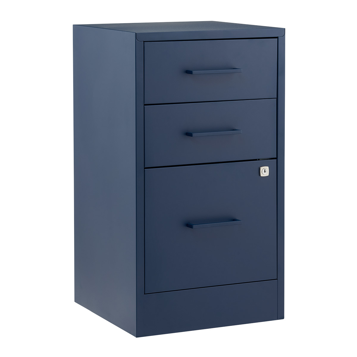 2-Drawer Navy Locking Filing Cabinet | The Container Store