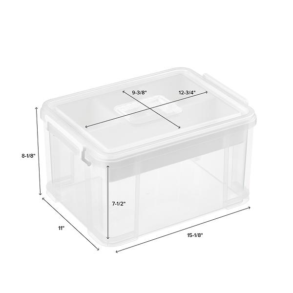 Large White Craft Organizer Tote | The Container Store