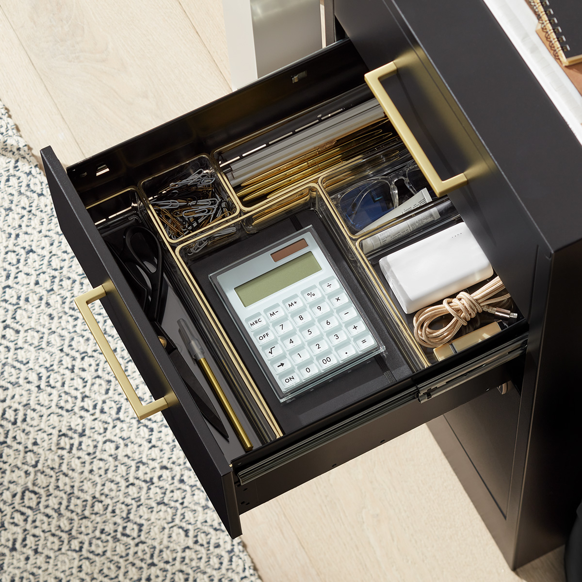 Gold Accessories File Cabinet Starter Kit | The Container Store