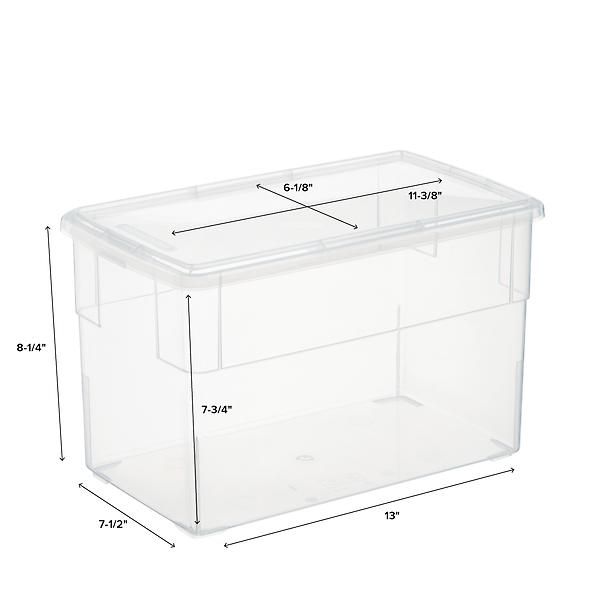 Organizer box, plastic, clear, 10 x 5 x 2-1/2-inch rectangle, (18) round  vials with threaded closures. Sold individually. - Fire Mountain Gems and  Beads
