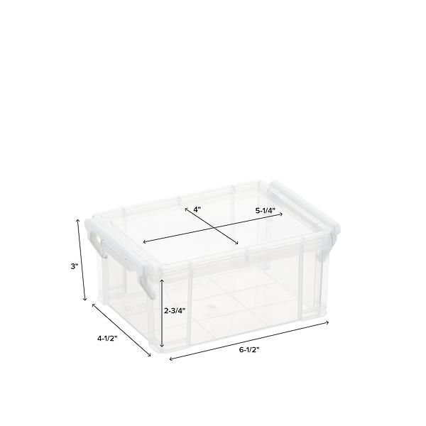 Transparent Plastic Small Box Square Collection Display Mini  Jewelry/Beads/Crafts Storage Box Case Container Desktop Decoration