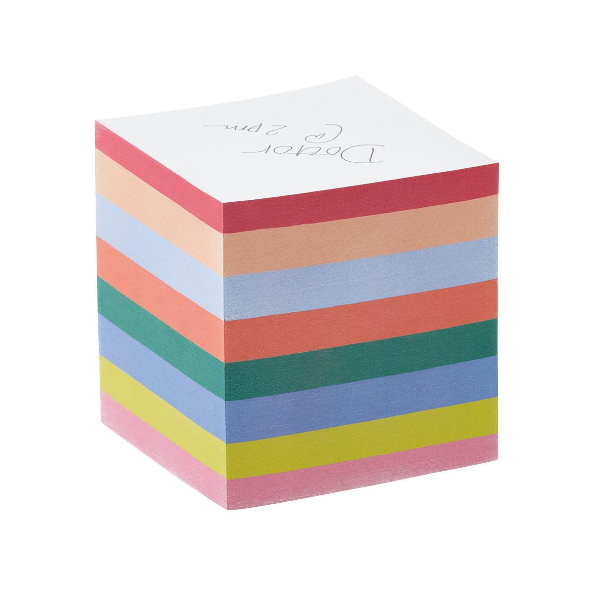 Rainbow Sticky Note Cube | The Container Store