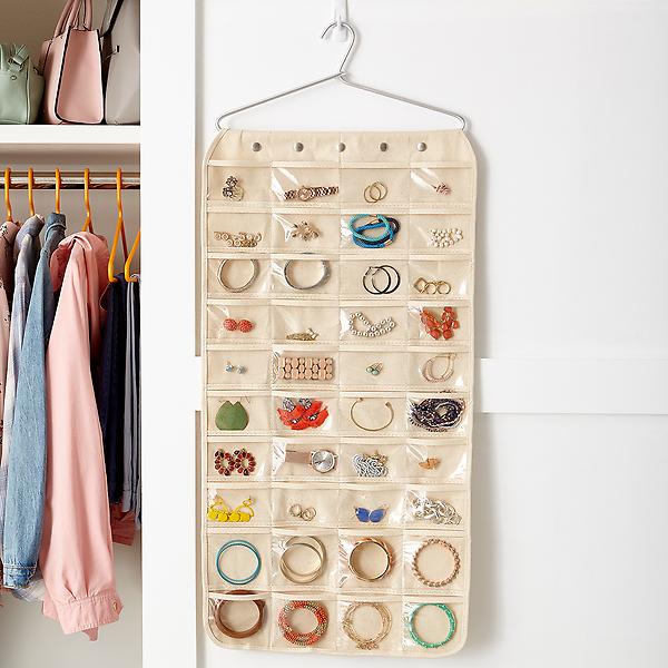 80-Pocket Hanging Jewelry Organizer | The Container Store