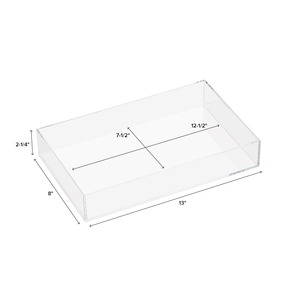 Acrylic Cosmetic Organizer Countertop Storage Display – All About Tidy