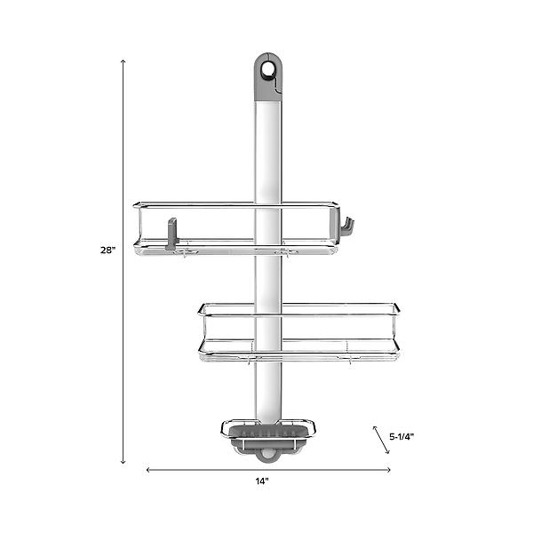 simplehuman adjustable shower caddy product support