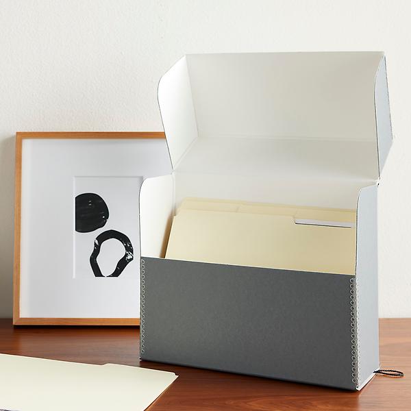 University Products Letter-Size Archival File Storage Box & Files | The  Container Store