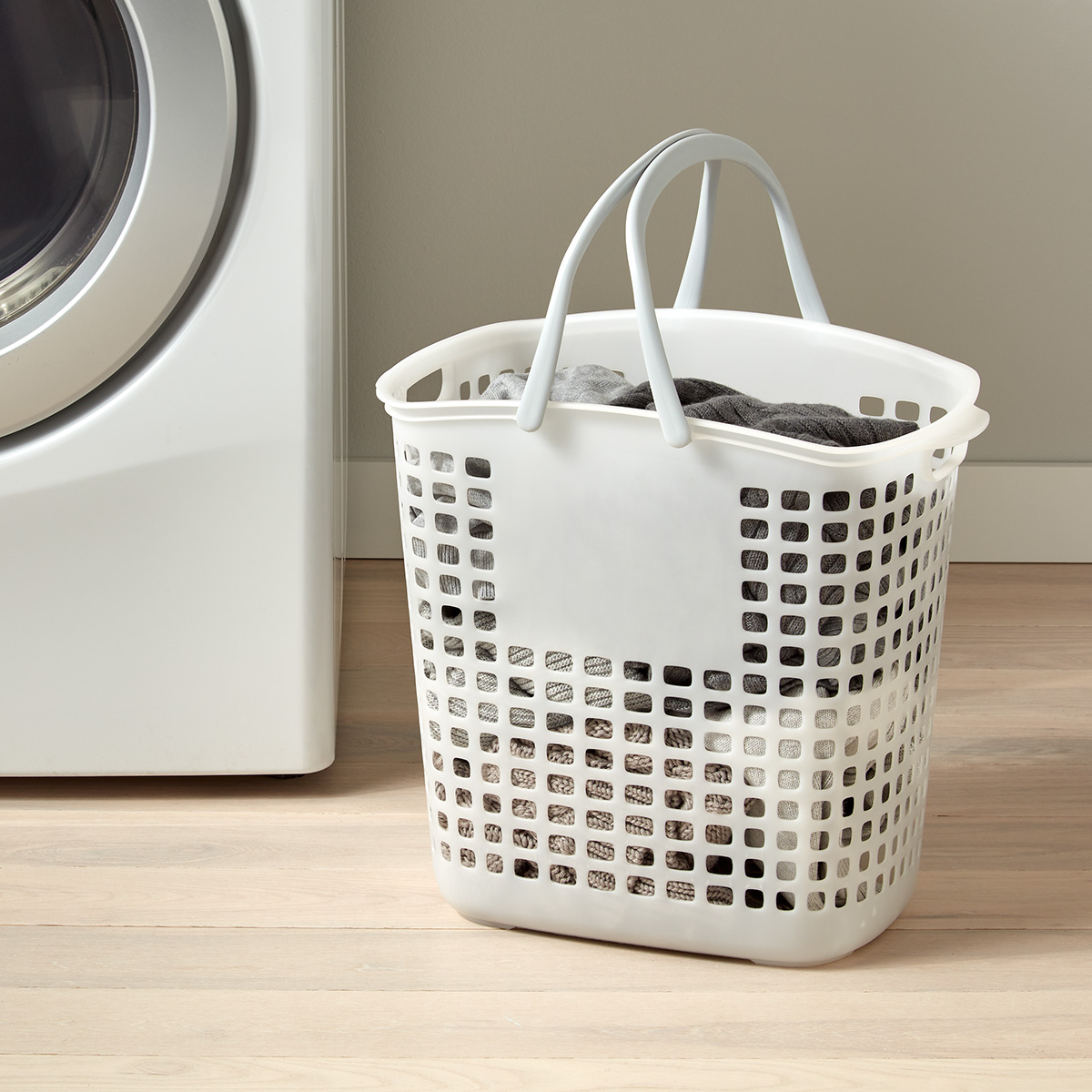 Lustroware Modern Feel Storage Tote Basket | The Container Store
