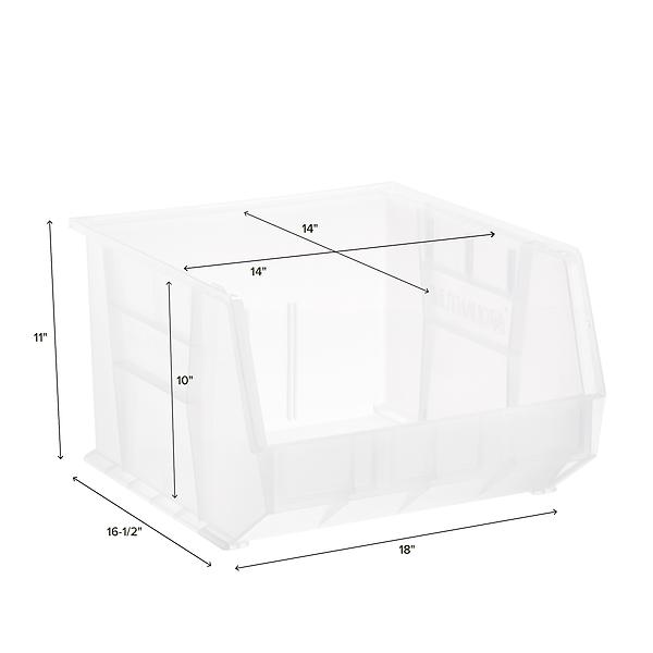 Utility Extra Large Stackable Plastic Bins | The Container Store
