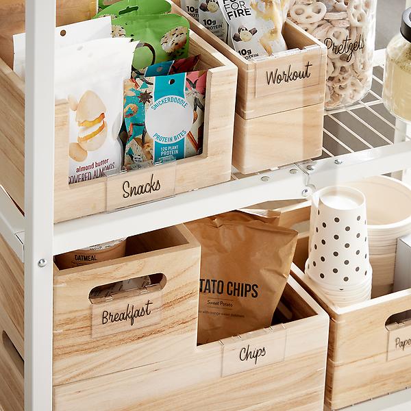 The Home Edit Sand Open-Front Bins | The Container Store