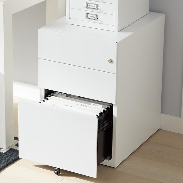 3-Drawer Premium Locking Filing Cabinet | The Container Store