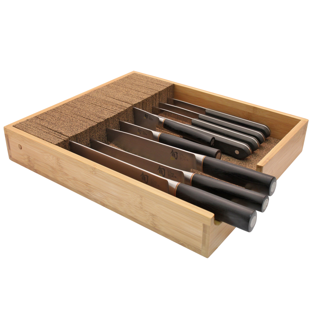 Bamboo In-Drawer KnifeDock | The Container Store