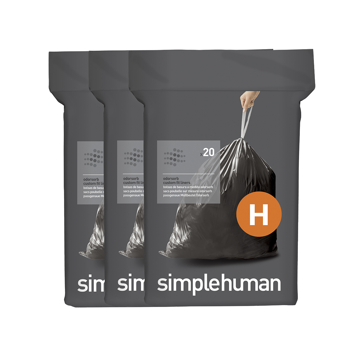 simplehuman Odorsorb Charcoal Replacement Filter Pk/2 | The Container Store