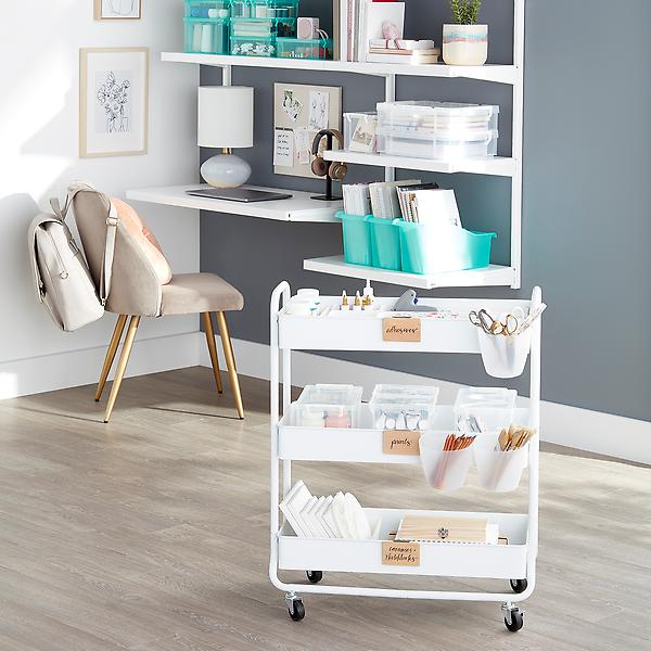 Large 3-Tier Rolling Cart | The Container Store