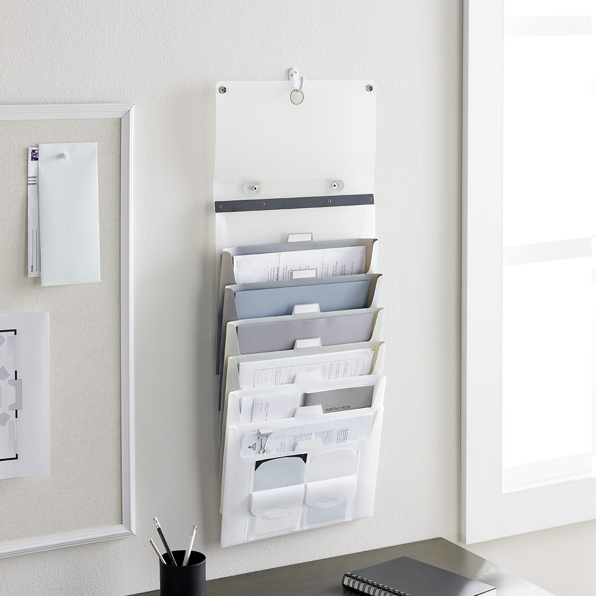 The Container Store Cascading 6-Pocket Letter File Wall Organizer | The  Container Store