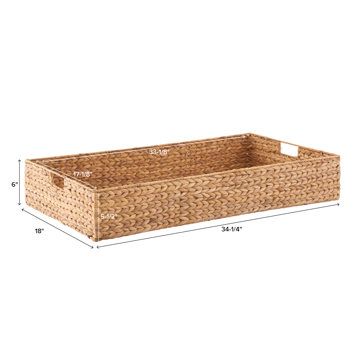 Water Hyacinth Coffee Table/Under Bed Bin | The Container Store