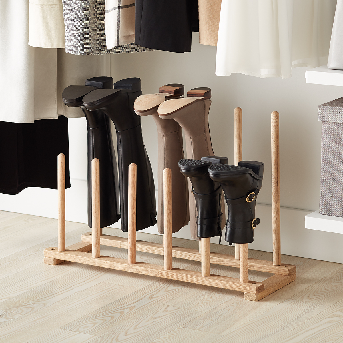 Build your own inexpensive boot rack that can store up to 8 pairs of boots!  - Your Projects@OBN