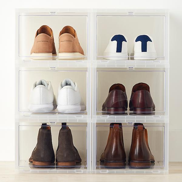 Drop-Front Shoe Box Case of 6 | The Container Store