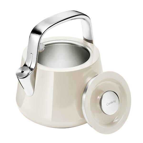 Caraway 2 Quart Whistling Tea Kettle - Durable Stainless Steel Tea Pot